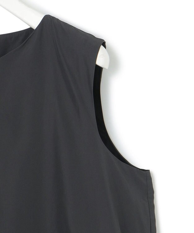 ICB L 【洗える】 ハイマルチメモリータフタ ワンピース チャコール系