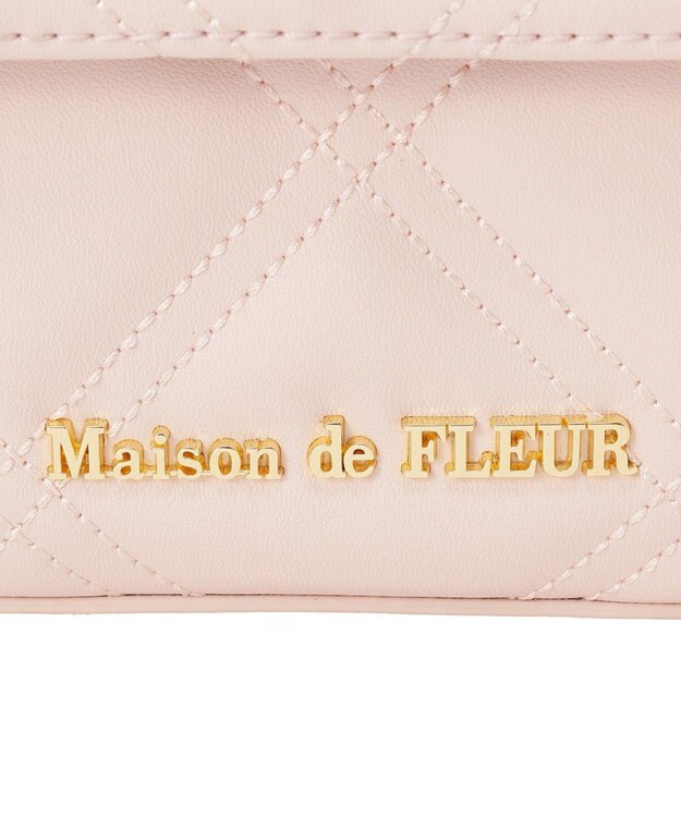 Maison de FLEUR キルティングフラップバッグ Pink