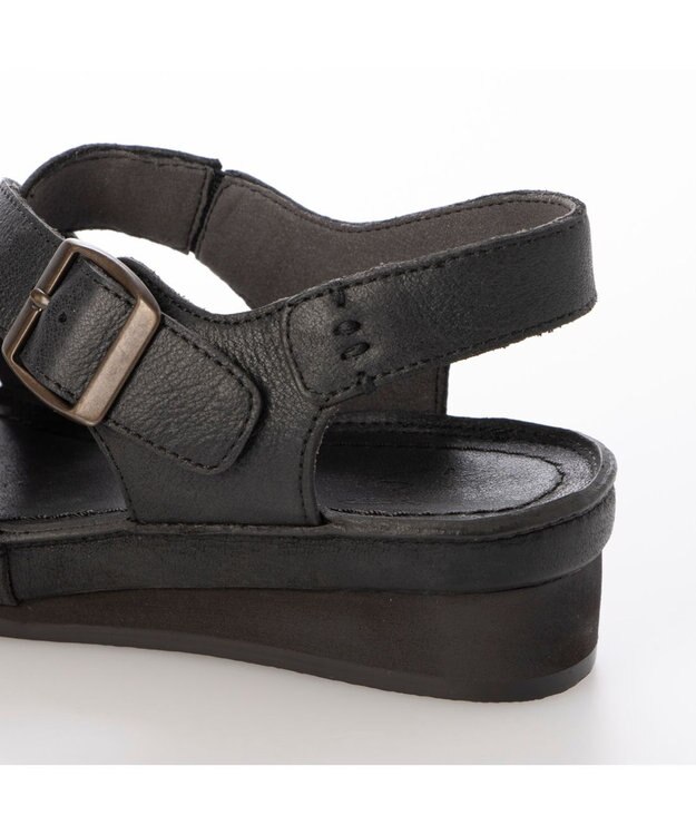 ing <ing>【WEB限定】【3E】クロスデザインサンダル ブラック