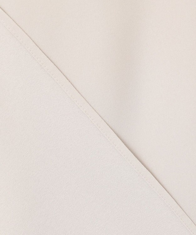 23区 L 【洗える】バックサテンアムンゼン リボン付き スキッパー ブラウス アイボリー系