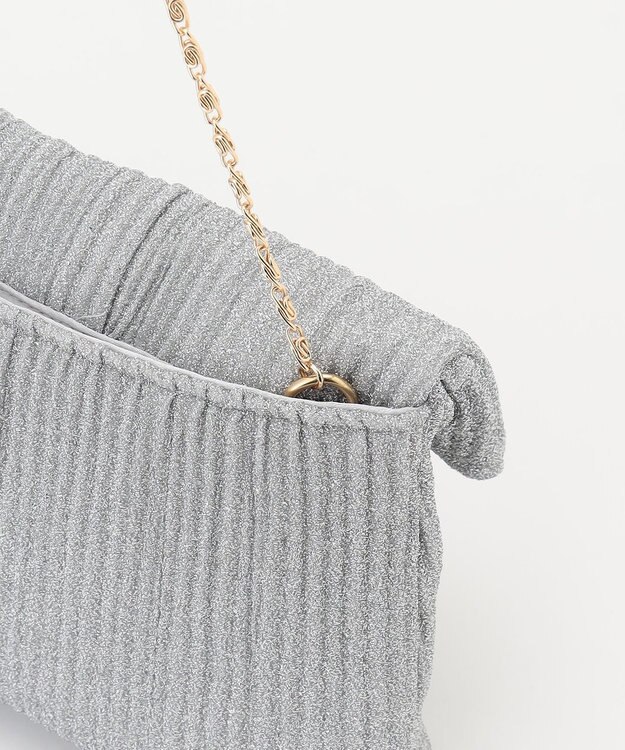 ANY SIS 【2WAY】シャイニープリーツ バッグ シルバー