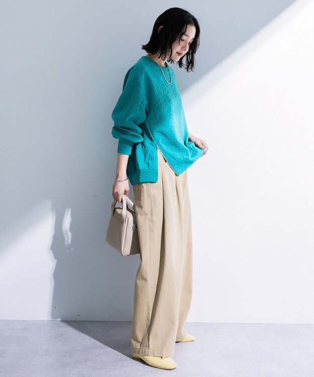 Green Parks フラワーフクレジャカードプルオーバー Green