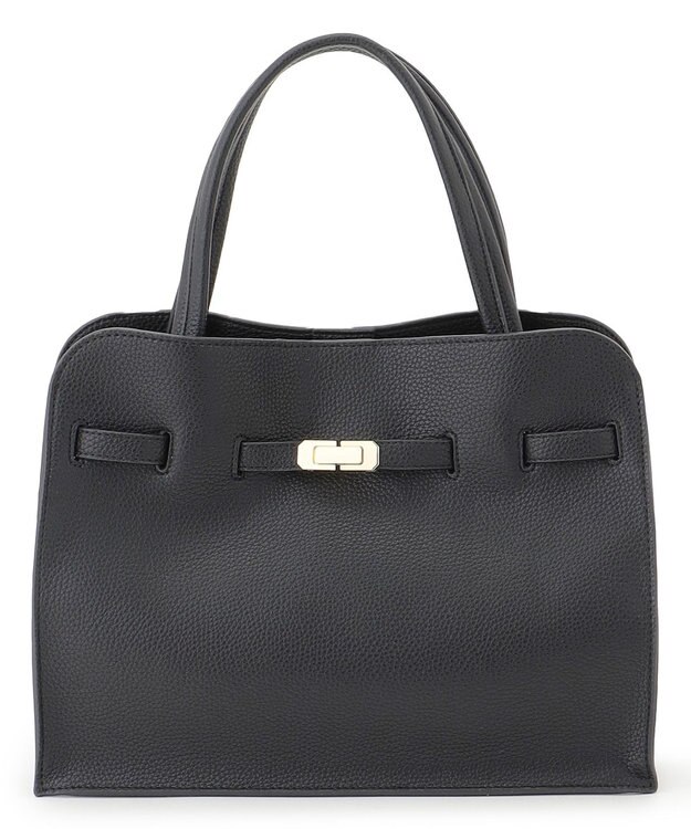 23区 ベルト付き 2WAY トートバッグ ブラック系