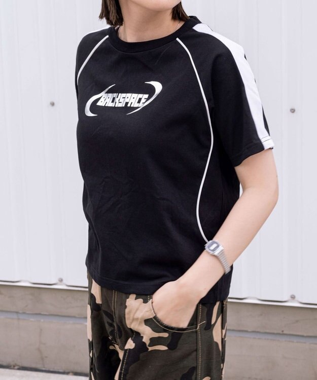 WEGO スポーツグラフィックT ブラック