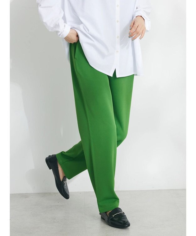 CRAFT STANDARD BOUTIQUE ストレッチカラーイージーパンツ Green