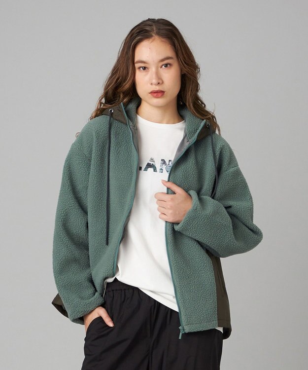 Chacott Chacott BALANCE ボアフルジップジャケット グリーン