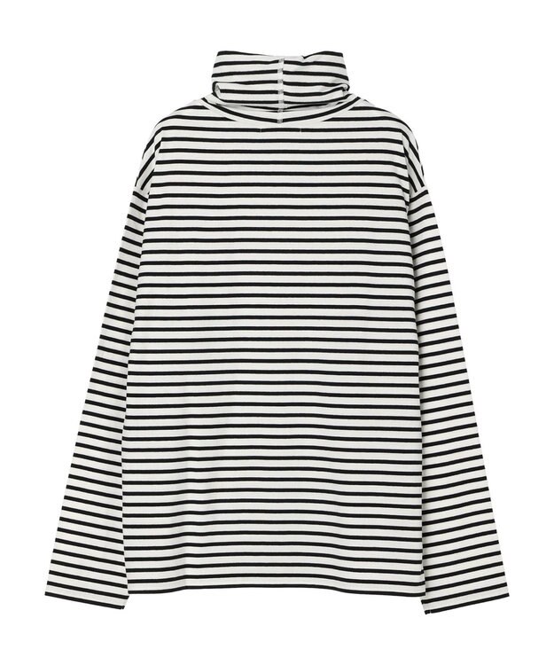 Green Parks タートルボーダーカットプルオーバー Off White