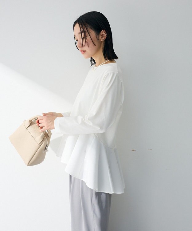 Green Parks ペプラムドッキングプルオーバー Off White