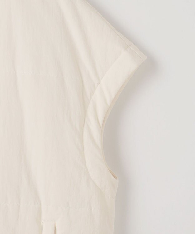 #Newans 【撥水/洗える】ビックスクエア中綿ベスト ホワイト