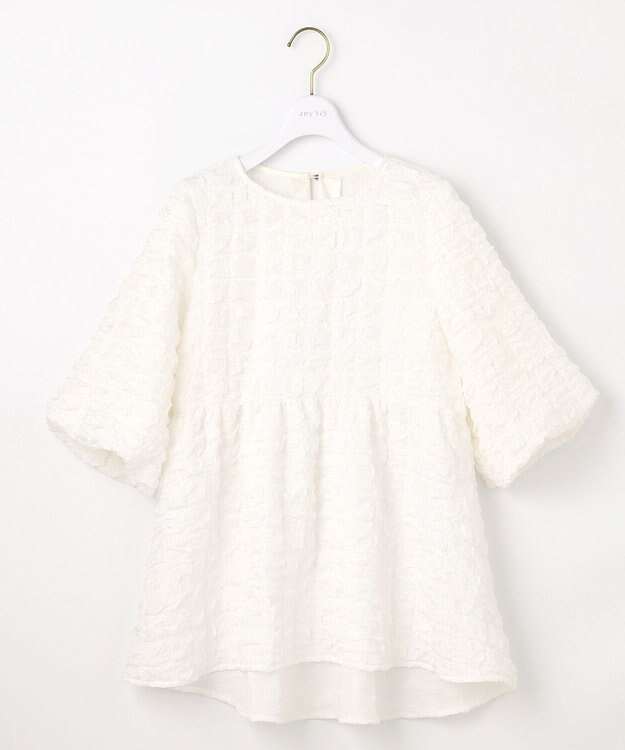 ANY SIS 【洗える】ワッフルライクフクレジャカード チュニック オフ