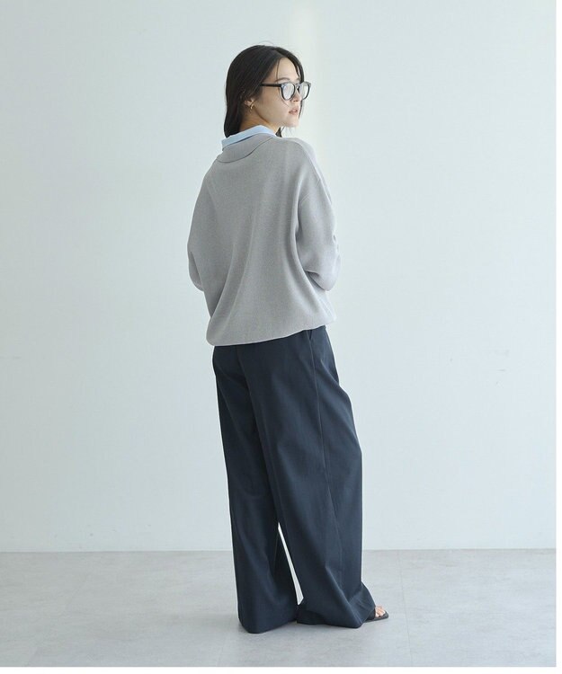 YECCA VECCA 2wayレイヤード風ポロニット Gray
