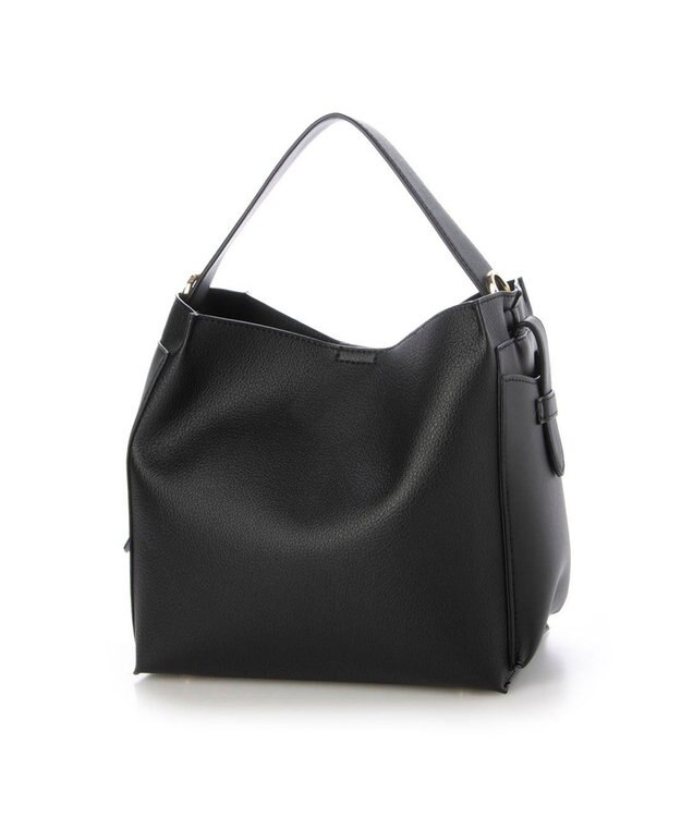 UNBILLION カシュカシュ cachecache / ミニトート付サイドポケット2wayトーバッグ ブラック