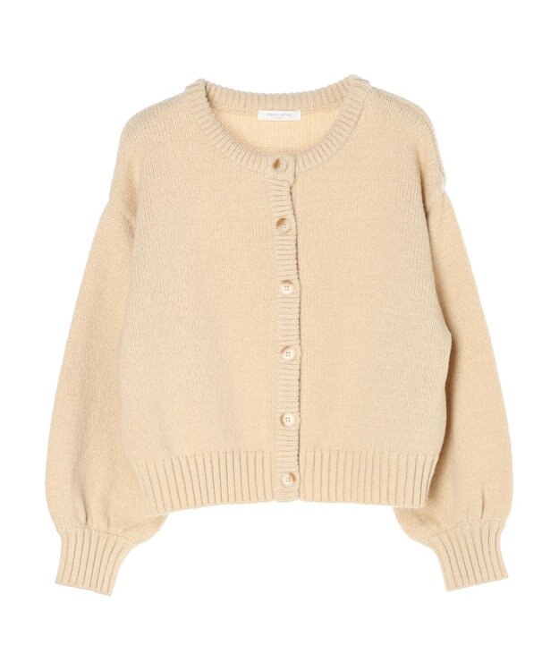 Green Parks クルーネックカーディガン Beige