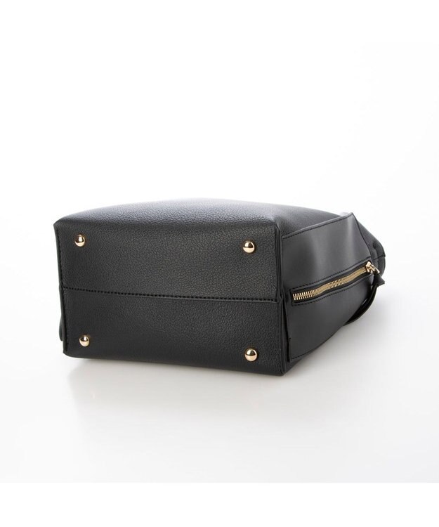 UNBILLION カシュカシュ cachecache / ミニトート付サイドポケット2wayトーバッグ ブラック