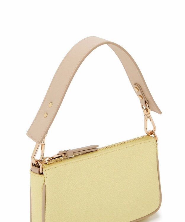 TOPKAPI 【Breath TOPKAPI】【TOPKAPI × 藤本美貴さんコラボ】スコッチグレイン サブバッグ付きミニバッグ/撥水 レモンイエロー