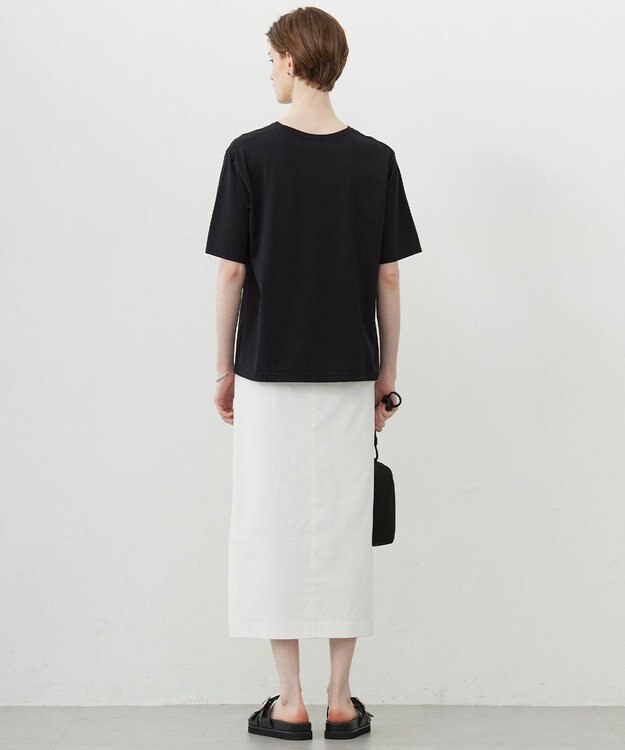 ICB 【接触冷感・UVケア・洗える】ゼブラ柄 TEE ブラック系