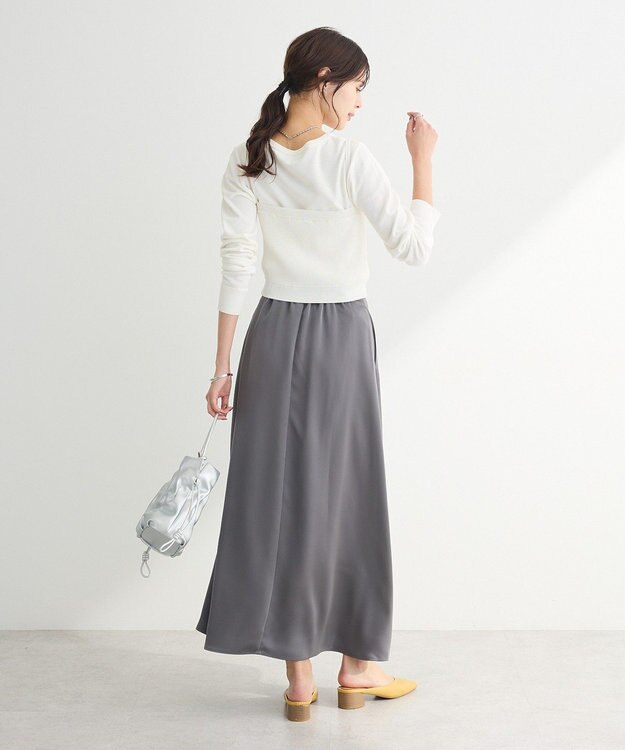 Green Parks ＳＥＴ２点ニットキャミビスチェ＋プルオーバー Ivory