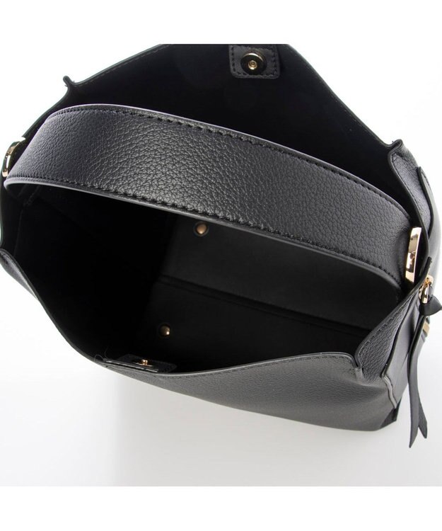 UNBILLION カシュカシュ cachecache / ミニトート付サイドポケット2wayトーバッグ ブラック