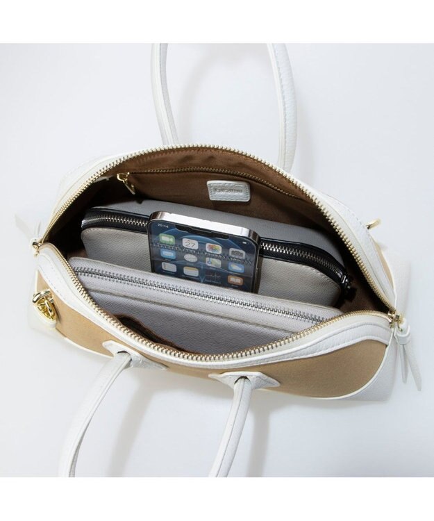 UNBILLION kakatoo 横長3wayミニボストン アイボリー