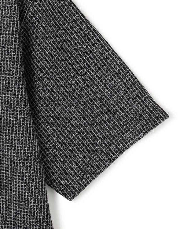 JOSEPH HOMME 新素材【清涼感】メランジクロスジャージー　Vネック半袖カットソー ブラック系