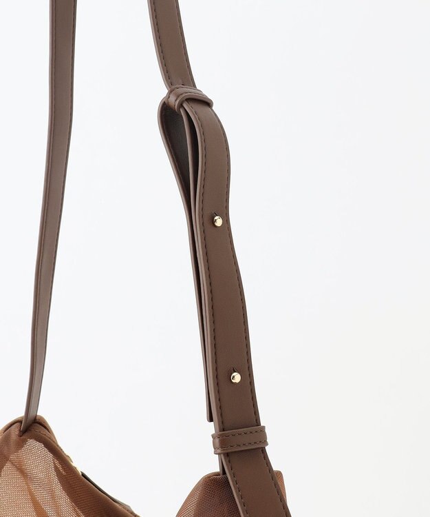 UNFILO シアー ショルダーバッグ ブラウン