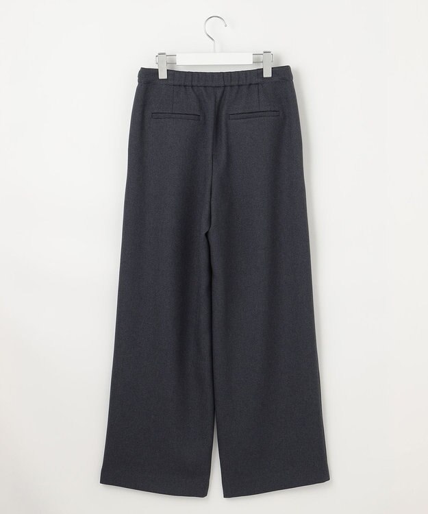 J.PRESS LADIES 【洗える】TUMUGITOピンヘッド ワイド パンツ ネイビー系