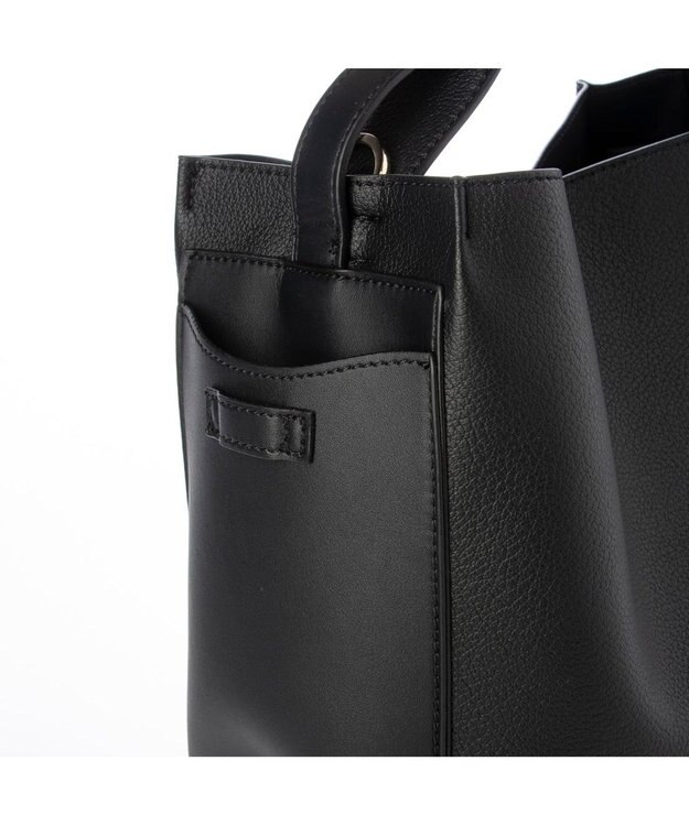 UNBILLION カシュカシュ cachecache / ミニトート付サイドポケット2wayトーバッグ ブラック