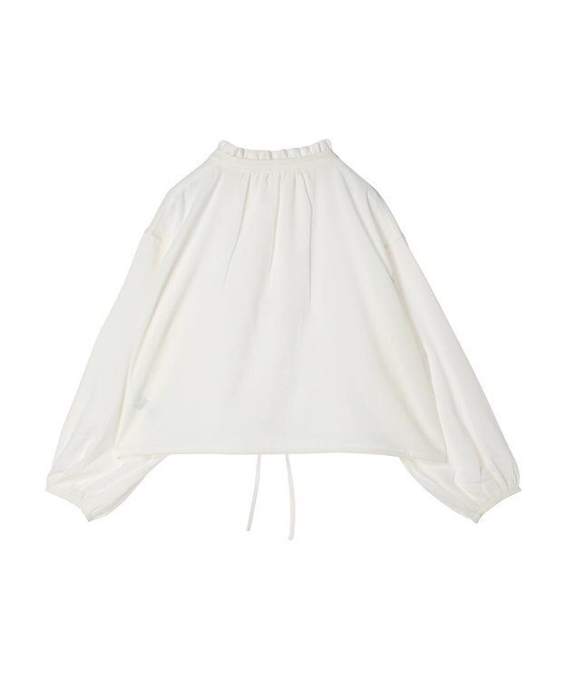 earth music&ecology カフタンフリルブラウス Off White
