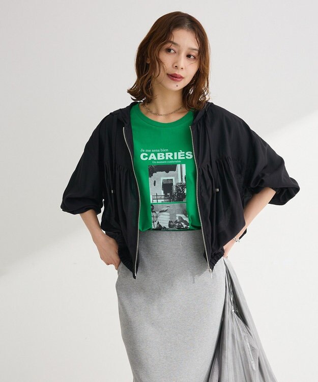 Green Parks シアーマウンテンパーカー Black