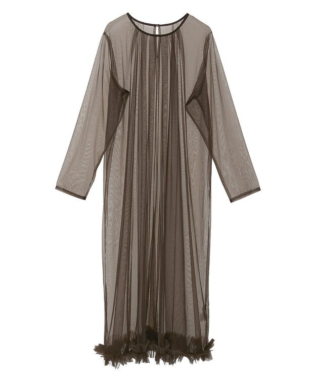 Green Parks ・ＥＬＥＮＣＡＲＥ　ＤＵＥ　チュールワンピース Brown