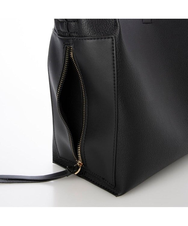 UNBILLION カシュカシュ cachecache / ミニトート付サイドポケット2wayトーバッグ ブラック