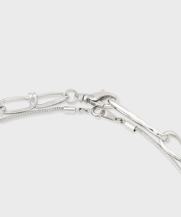 GRACE CONTINENTAL デザインチェーンネックレス シルバー