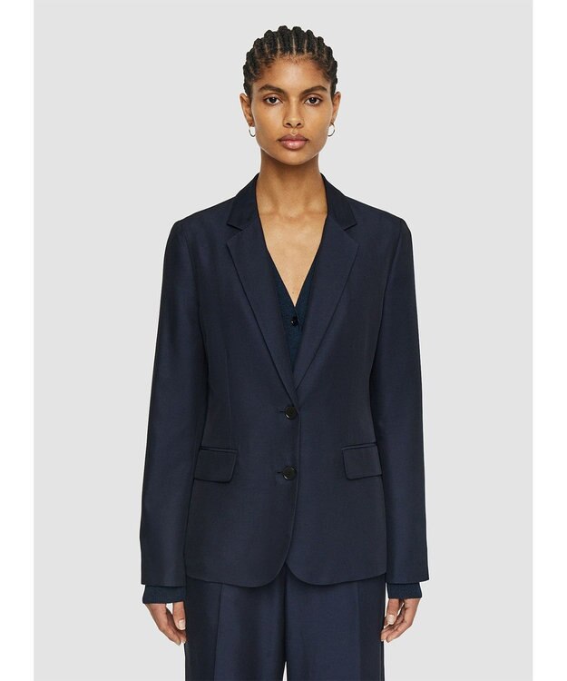 JOSEPH ソフトコットンシルク　ジャケット Navy