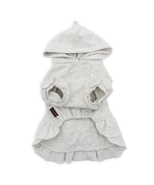 PET PARADISE ペットパラダイス フリルフーディー 《グレー》 小型犬 グレー