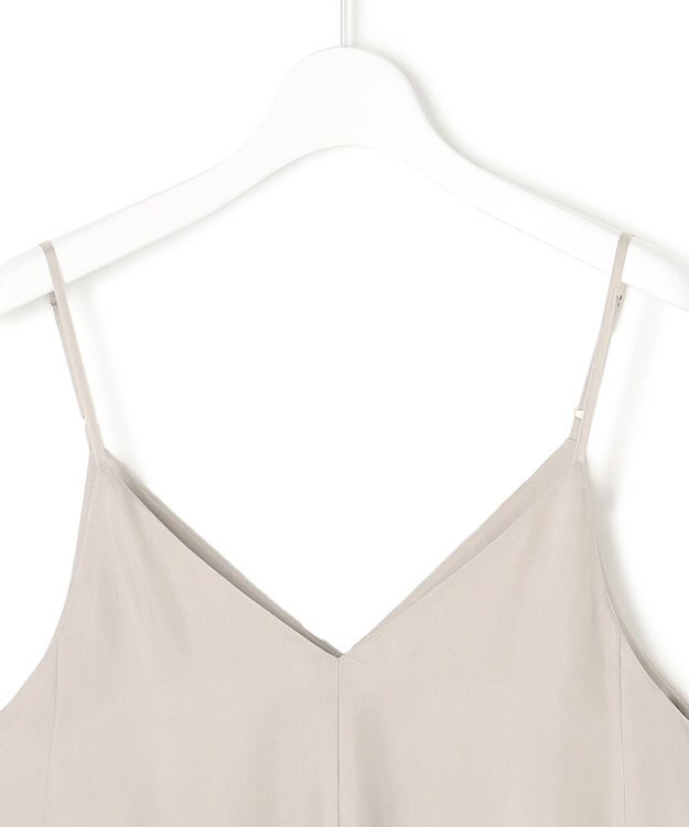 23区 【接触冷感性】フィブリルツイル キャミソールフレアワンピース ベージュ系