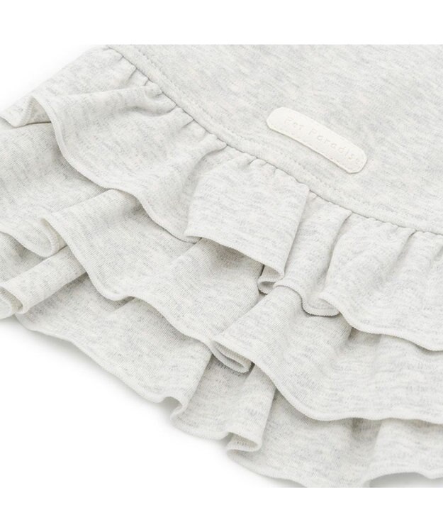 PET PARADISE ペットパラダイス フリルフーディー 《グレー》 小型犬 グレー