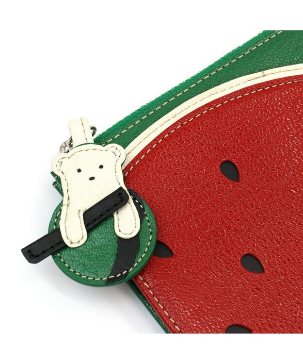 IBIZA フルータス　やぎ革　マルチケース（スイカ） 赤