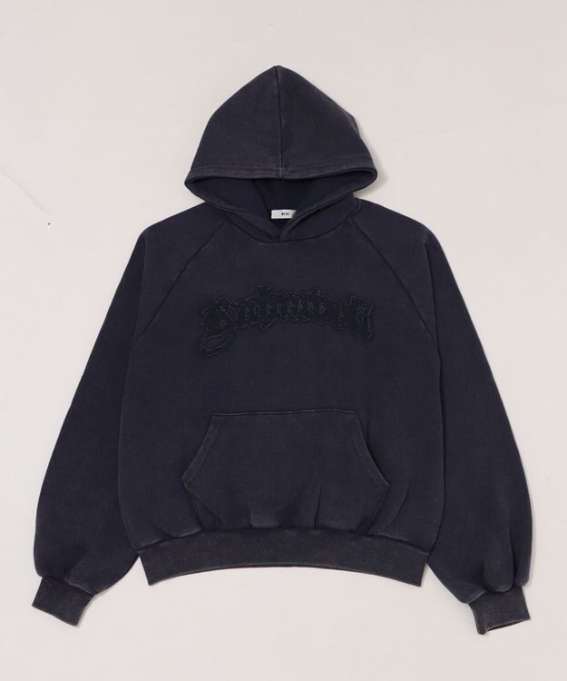 WEGO ショートグラフィックプルパーカー ネイビー