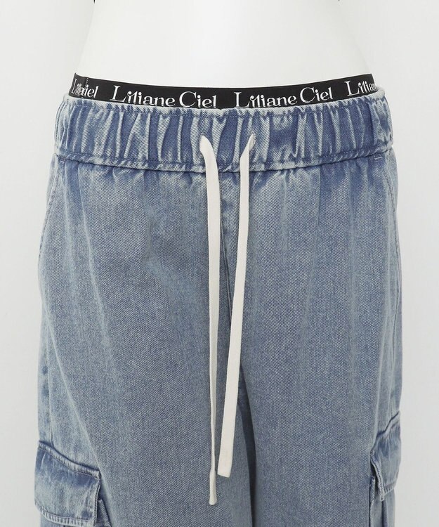 WEGO 【ハーフトップ＆ショーツセット】Liliane　Ciel　クロスロゴ グレー