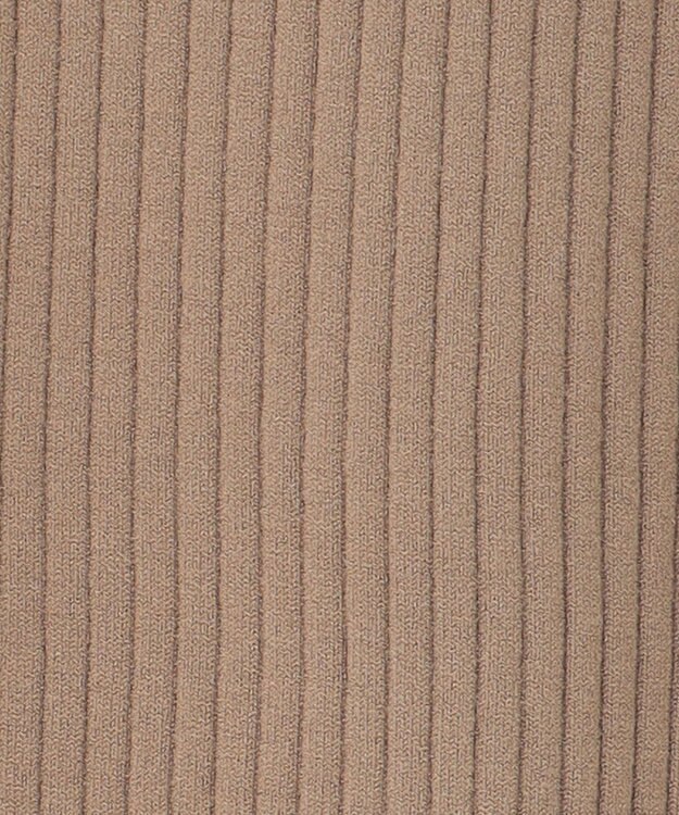 uncrave 【手洗い可】スムース ニット リブ スカート（uncrave STANDARD） カーキベージュ