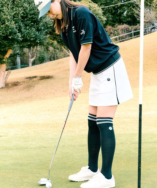 PW CIRCULUS 【WOMEN】サイドボタン デザインスカート ゴルフウェア レディース ホワイト系