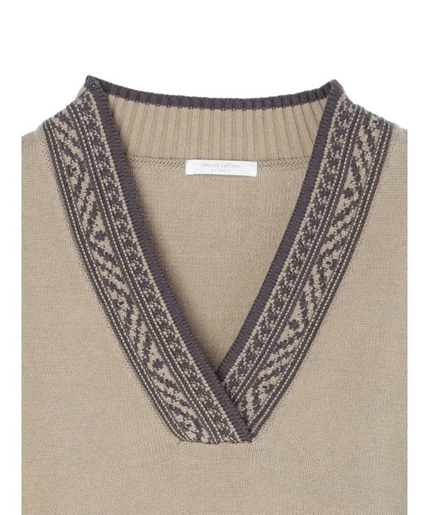 Green Parks フリンジベスト Gray