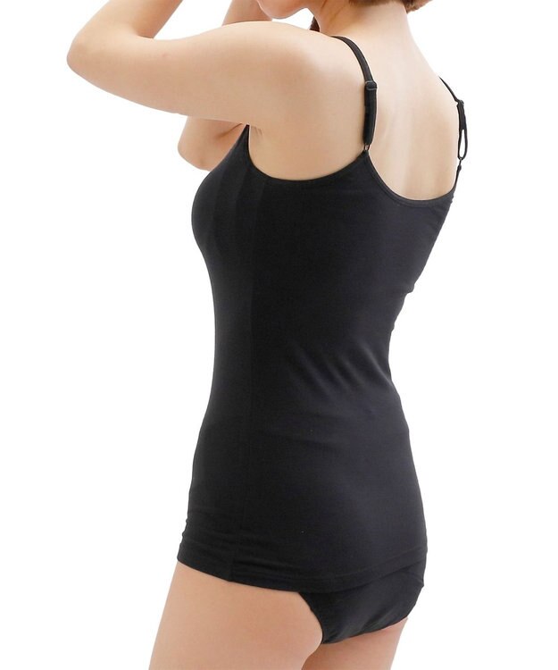 23区GOLF 【WOMEN】TTON【選べるマイサイズ】なめらかレーヨンカップ付キャミソール ブラック系