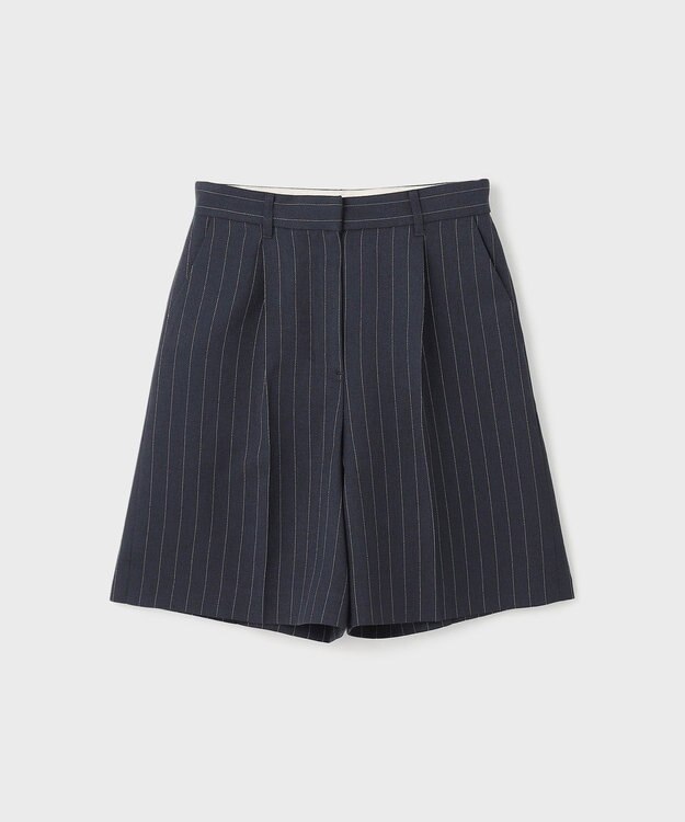 GRACE CONTINENTAL ストライプショートパンツ ネイビー