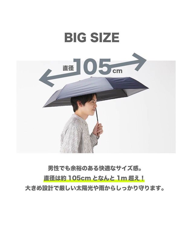 MOONBAT 【大きめ】晴雨兼用日傘 自動開閉 無地／一級遮光 遮熱 UV ワイド58cm ネイビーブルー