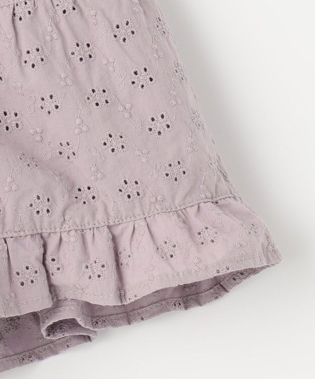 ANY KIDS オーバーレースキュロット ラベンダー系