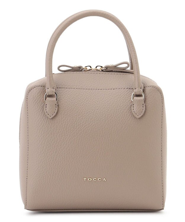TOCCA ECLAT CARRE LEATHERBAG レザーバッグ ベージュ系