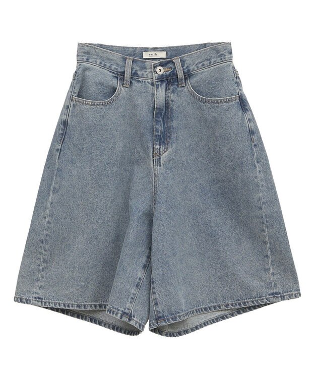 earth music&ecology デニムハーフパンツ Light Indigo