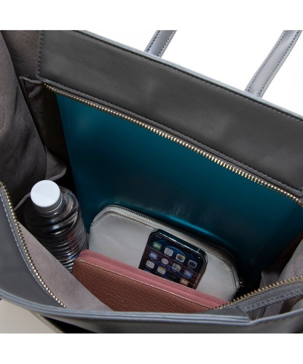 UNBILLION カシュカシュ cachecache / サッシュベルトショルダーキャリーオントートバッグ ダークグレー