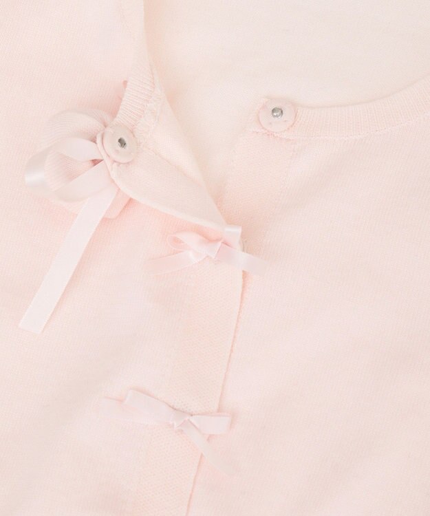 Maison de FLEUR ローズニットカーディガン Light Pink